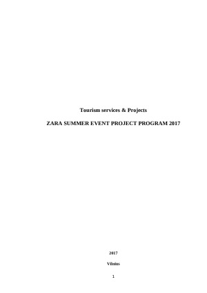 Zara summer event project program. Paveikslėlis 1