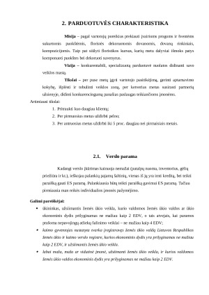 Gėlių parduotuvė. Verslo planas. Paveikslėlis 6