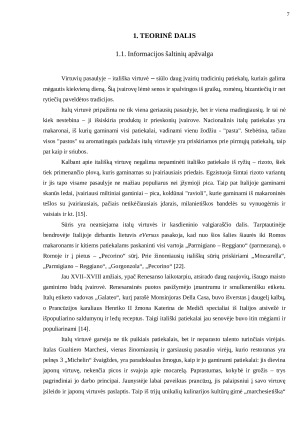 Itališkų patiekalų restoranas. Paveikslėlis 7