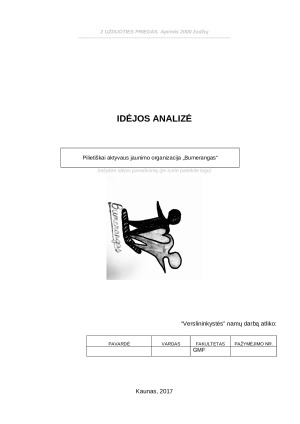 Pilietiškai aktyvaus jaunimo organizacija „Bumerangas“. Paveikslėlis 1