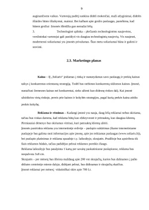 Soliariumas. Verslo planas. Paveikslėlis 8