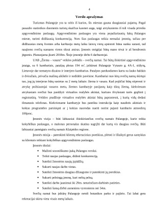 Svečių namai. Verslo planas. Paveikslėlis 4