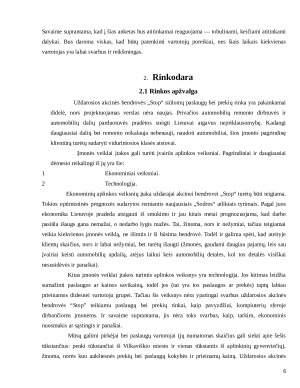 Auto dalys ir remontas. Verslo planas. Paveikslėlis 6