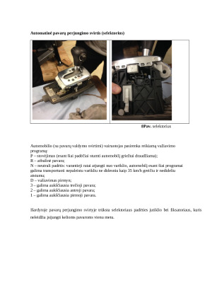 Automatinių pavarų dėžių konstrukcijos nagrinėjimas. Paveikslėlis 7