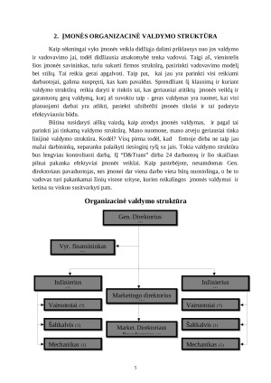 Krovinių pervežimas verslo planas. Paveikslėlis 5