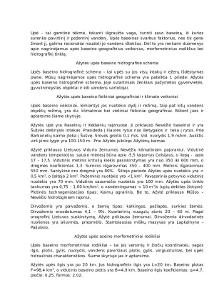 Ažytės upės baseino vandens išteklių naudojimas ir apsauga. Paveikslėlis 2