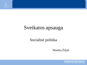 Sveikatos apsauga. Paveikslėlis 1