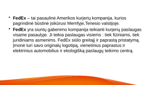 “Fedex” vadybinės veiklos analizė. Paveikslėlis 4