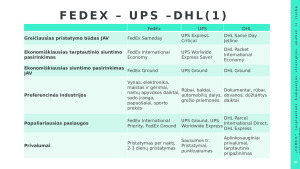 „FEDEX“ tarptautinės kompanijos strategijos analizė ir rizikų palyginimas. Paveikslėlis 6