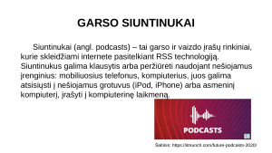 Garso ir vaizdo siuntinukų sklaida internete. Paveikslėlis 2