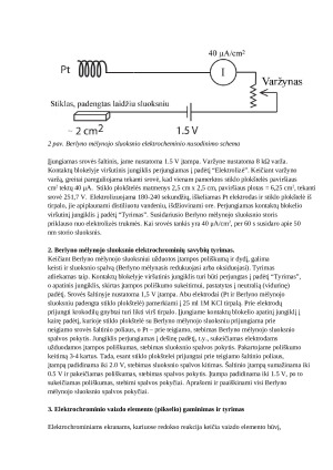 Berlyno mėlynojo plonų sluoksnių nusodinimas ir elektrochrominių savybių tyrimas. Paveikslėlis 3