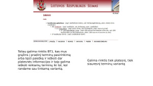 Informacijos paieška Tezaure. Paveikslėlis 9