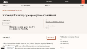 Informacijos paieškos algoritmo sudarymas. Paveikslėlis 10