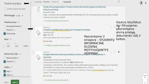 Informacijos paieškos algoritmo sudarymas. Paveikslėlis 8