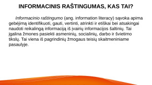 Informacinio ir medijų raštingumo koncepcija. Paveikslėlis 5
