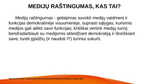 Informacinio ir medijų raštingumo koncepcija. Paveikslėlis 6