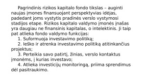 Investicijos pristatymas. Paveikslėlis 8