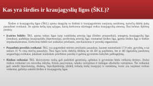 Sergamumas širdies kraujagyslių ligomis Lietuvoje ir pasaulyje. Paveikslėlis 4