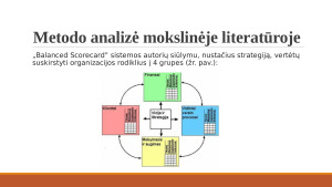 Subalansuotų rodiklių sistema (Norton, Kaplan). Paveikslėlis 7