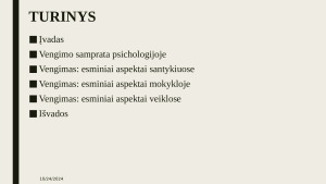 Vengimas: esminiai aspektai psichologijoje, santykiuose ir mokykloje. Paveikslėlis 2