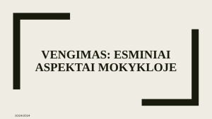 Vengimas: esminiai aspektai psichologijoje, santykiuose ir mokykloje. Paveikslėlis 9