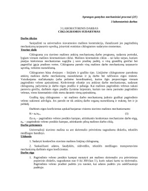 Ciklogramos sudarymas. Paveikslėlis 1