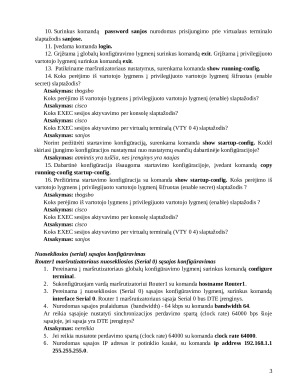 Cisco maršrutizatoriaus konfigūravimas (2). Paveikslėlis 3