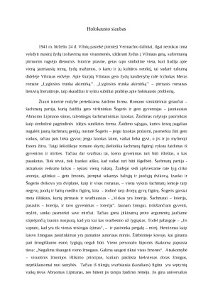 Holokausto siaubas. Paveikslėlis 1