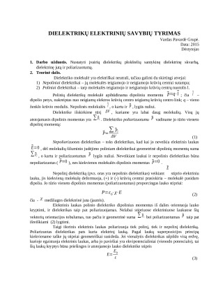 Dielektrikų elektrinių savybių tyrimas (2)