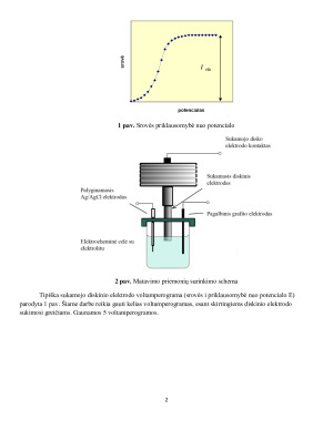 Difuzijos koeficiento nustatymas sukamuoju diskiniu elektrodu (2). Paveikslėlis 2