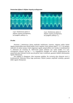 Diodinio detektoriaus tyrimas. Paveikslėlis 2