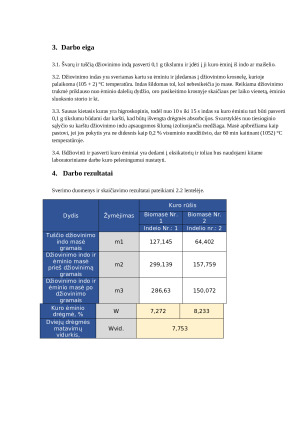 Drėgmės kiekio nustatymas kietajame kure. Paveikslėlis 3