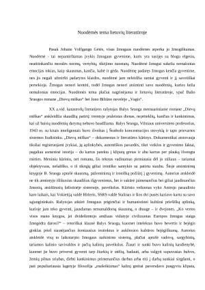 Nuodėmės tema literatūroje. Paveikslėlis 1