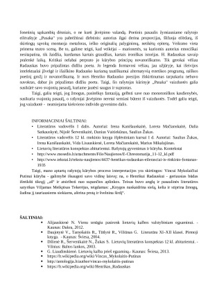 Kaip rašytojai interpretuoja patį kūrybos procesą? (Adomas Mickevičius, H. Radauskas, Vincas Mykolaitis- Putinas). Paveikslėlis 3