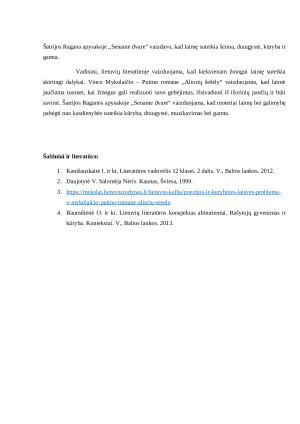 Ko reikia, kad žmogus būtų laimingas lietuvių literatūroje? (Vincas Mykolaitis – Putinas, Šatrijos Ragana). Paveikslėlis 3