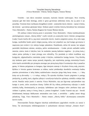 Vertybės lietuvių literatūroje (Vincas Mykolaitis - Putinas, Šatrijos Ragana, Antanas Škėma)