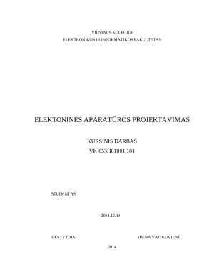 Elektroninės aparatūros projektavimas