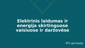 Elektrinis laidumas skirtinguose vaisiuose ir daržovėse. Paveikslėlis 1