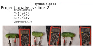 Elektrinis laidumas skirtinguose vaisiuose ir daržovėse. Paveikslėlis 7