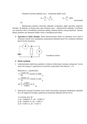 Elektrinių dydžių matavimas ir matavimų paklaidos. Paveikslėlis 2