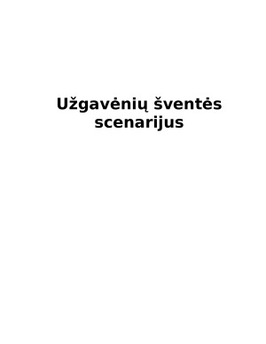 Užgavėnių scenarijus