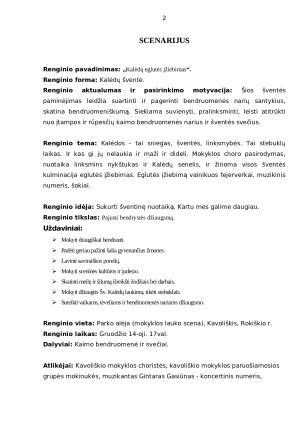 Kalėdų eglutės įžiebimas. Paveikslėlis 2