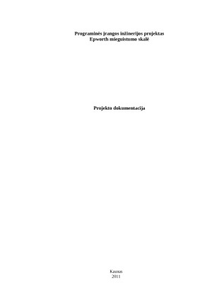 Epworth mieguistumo skalė. Paveikslėlis 1