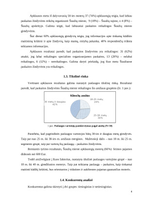 Rinkodaros planas „Paskaitų žindyvėms Šiaulių mieste organizavimas“. Paveikslėlis 4