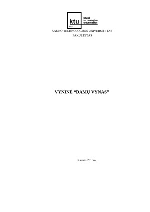 Vyninė “DAMŲ VYNAS”. Verslo planas. Paveikslėlis 1