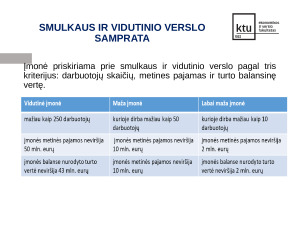 Smulkiojo ir vidutinio verslo finansavimo problemos Lietuvoje. Paveikslėlis 3