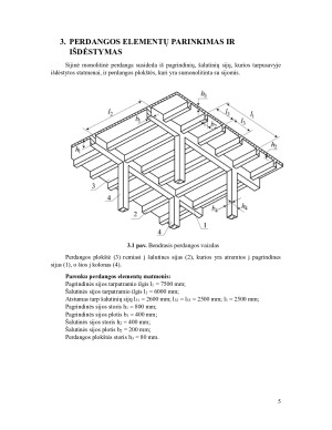 Gelžbetoninės konstrukcijos. Kompleksinis projektas. Paveikslėlis 5