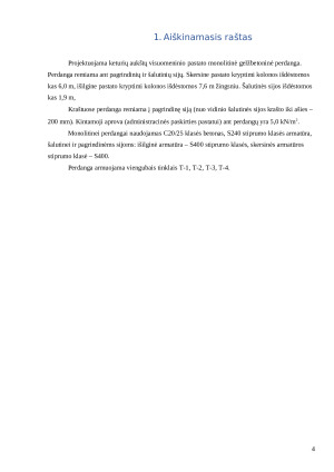 Gelžbetoninės konstrukcijos. Kompleksinis projektas. Paveikslėlis 4