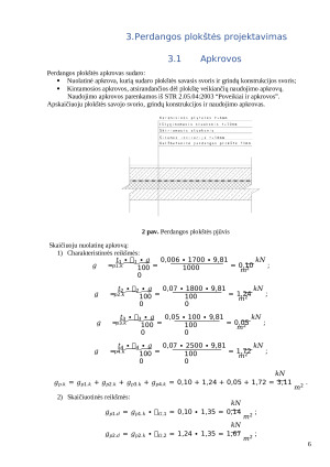 Gelžbetoninės konstrukcijos. Kompleksinis projektas. Paveikslėlis 6