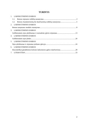 Gelžbetoninės konstrukcijos. Laboratorinių darbų ataskaitos. Paveikslėlis 2